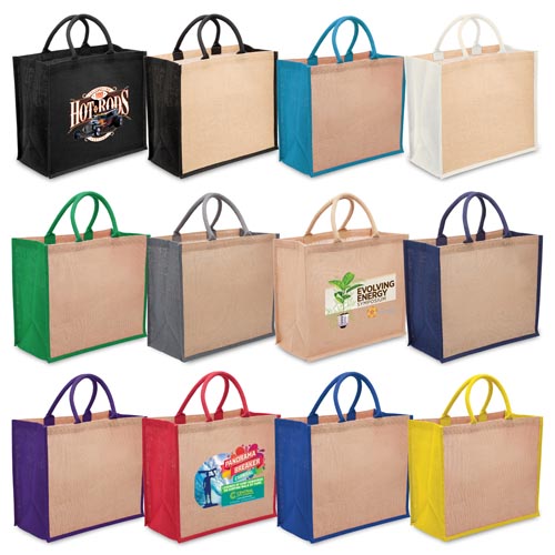 Eco Jute Tote with wide gusset - Modern Promotions